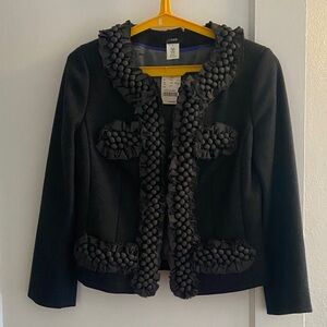 J. Crew gray lady jacket with Textured Accents